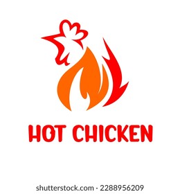 Vector Hot Chicken Simple Vector