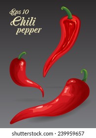 Vector hot chili peppers 