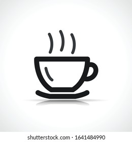 Vector hot drink icon symbol
