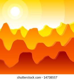 Vector Hot Landscape