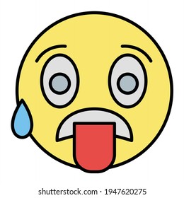 Vector Hot Outline Icon Design
