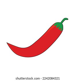 vector hot red chili, cooking spices, spices