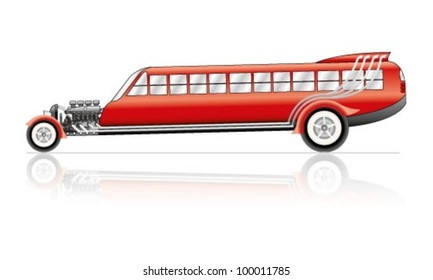 Vector Hot Rod bus