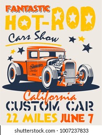 vector hot rod illustration