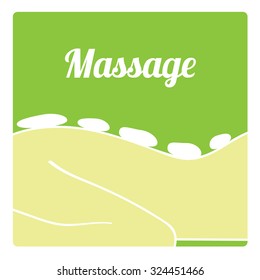 Vector hot stone massage icon
