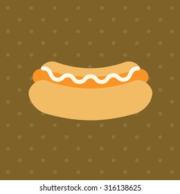 Vector hotdog