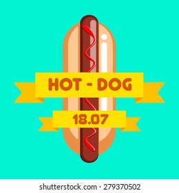 Vector Hot-Dog illustration eps 10