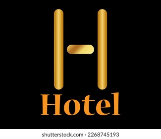 vector hotel Logo template , label . Retro vintage, monogram, badge.branding  Company, brand, , corporate, identity, logotype. Clean and modern style 