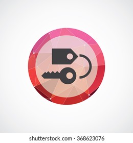 Vector hotel room key Icon.