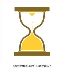 Vector Hourglass Collection. Sand Clocks for Sprite Sheet Animation. Vintage Hourglass Timer Sand as Countdown Illustration