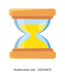 Vector Hourglass Flat Icon