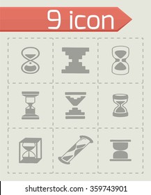 Vector Hourglass icon set