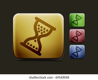 vector hourglass icon set, includes four color versions for your web colour design used.