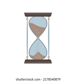 Vector hourglass isolated on white background 