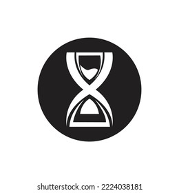 vector of Hourglass logo Icon  Illustration design 