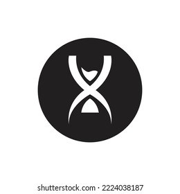 vector of Hourglass logo Icon  Illustration design 