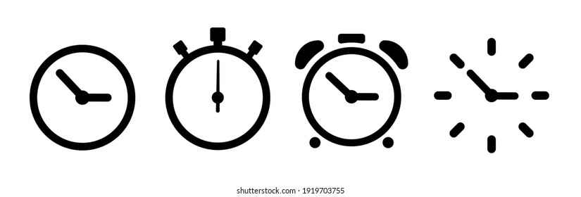 Vector hourglass set icons. Sandglass icon