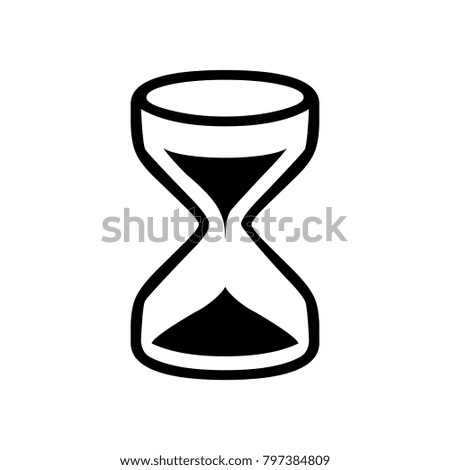 vector hourglass sign