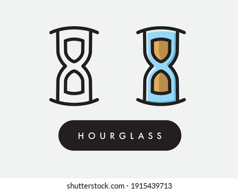 Vektorgrafik-Stundenglas-Symbol