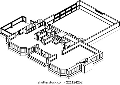 vector house building construction