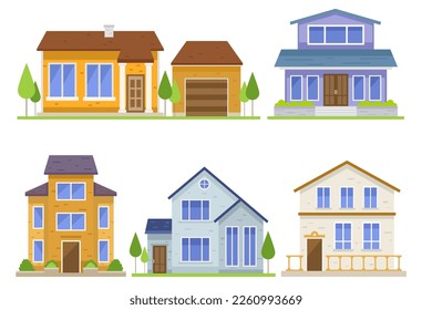 Vector House collection illustration concept