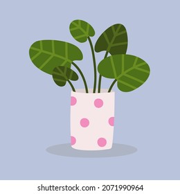 Vector house linda ilustración de planta