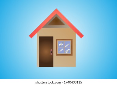 Vektor der Hausgestaltung geeignet für Immobilien oder Gebäudelogo