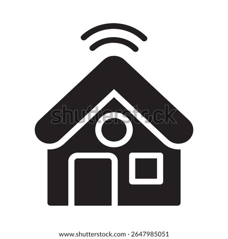 A vector house design image, the background of the image is kept white. 1
