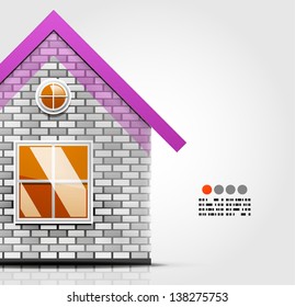 Vector house design template
