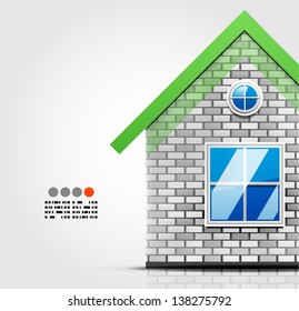 Vector house design template