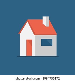 casa vectorial, casa de diseño plana, casa moderna, casa enferma, 