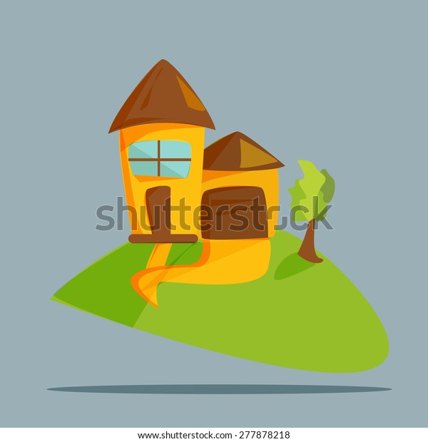 Vector House Garage Stock Vector Royalty Free 277878218