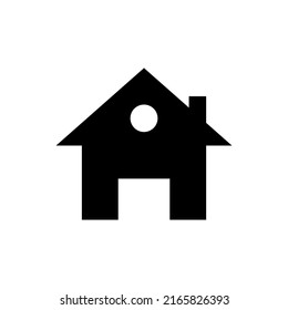 Vector House glyph Icon. House Symbol logo illustration