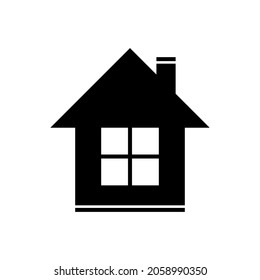 Vector House Home Abstract Black Silhouette Stock Vector (royalty Free 