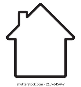Imagen de la línea del logotipo del icono del hogar de la casa del vector