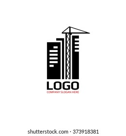 Vector of house icon.  Business team for construction icon. Business icon for the company. Abstract symbol of house. Design element. Vector illustration.