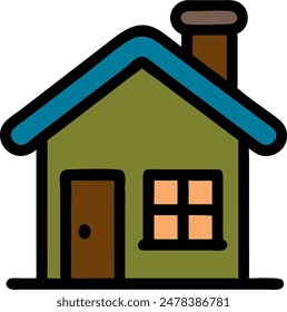 Vector de una casa, diseño de iconos