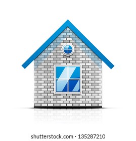 Vector house icon. EPS10 illustration