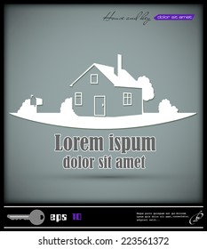 Vector house icon illustration eps 10