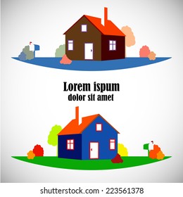 Vector house icon illustration eps 10