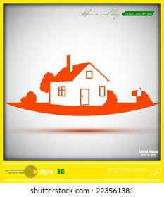 Vector house icon illustration eps 10