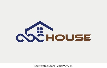 Vector house icon logo design
