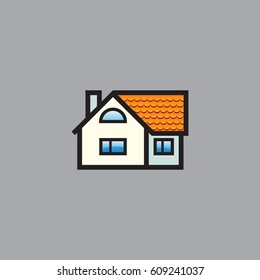 Vector house. House Icon. The property

