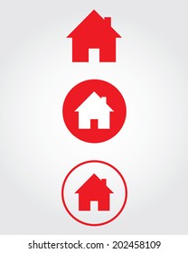 House Icon Red Images, Stock Photos & Vectors | Shutterstock