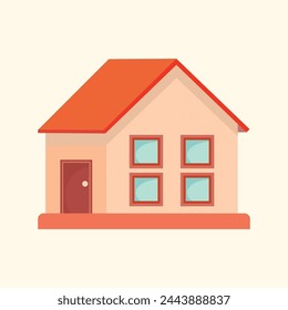 Vector casa e ilustración diseño abstracto