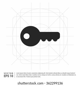 Vector House key icon