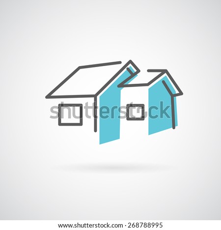 Vector house logo. 