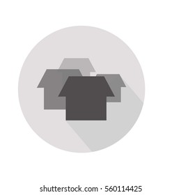 vector of house minimalist icon with shadow shade