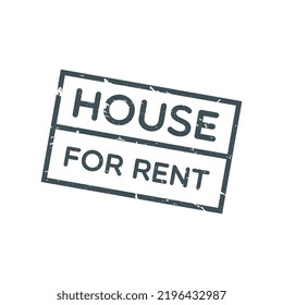 Vector House Rent Grunge Label Stock Vector (Royalty Free) 2196432987 ...