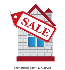 Vector house, sale House